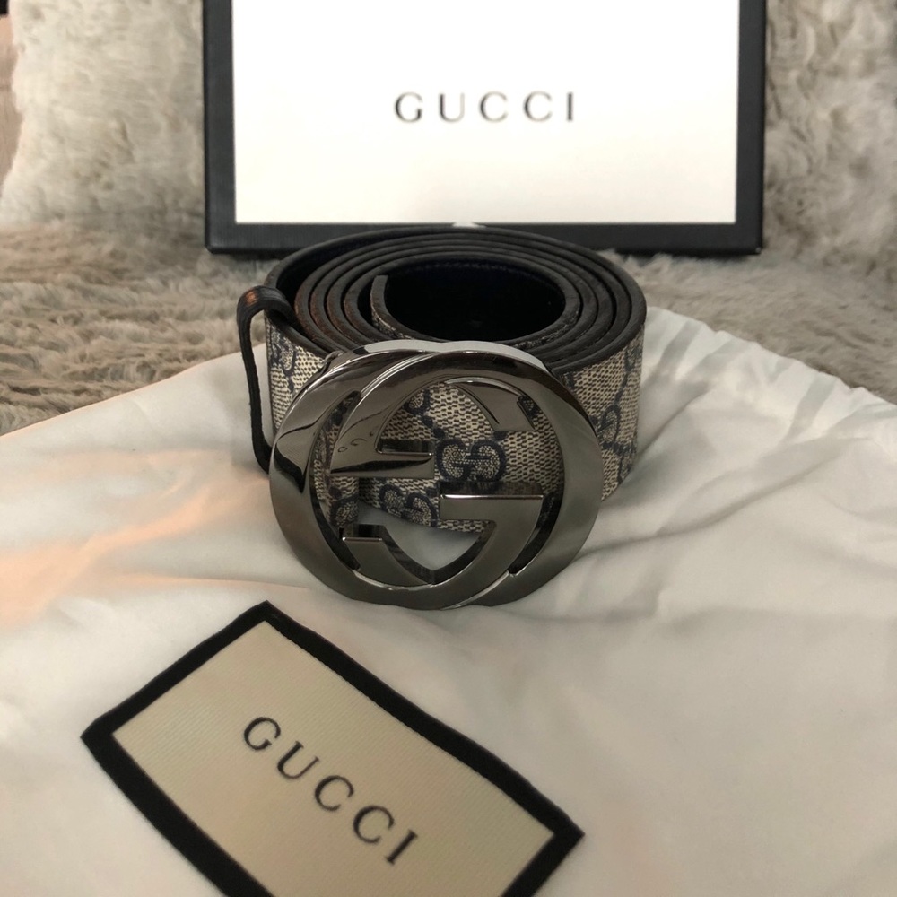 Gucci GG Supreme Belt with G Buckle
